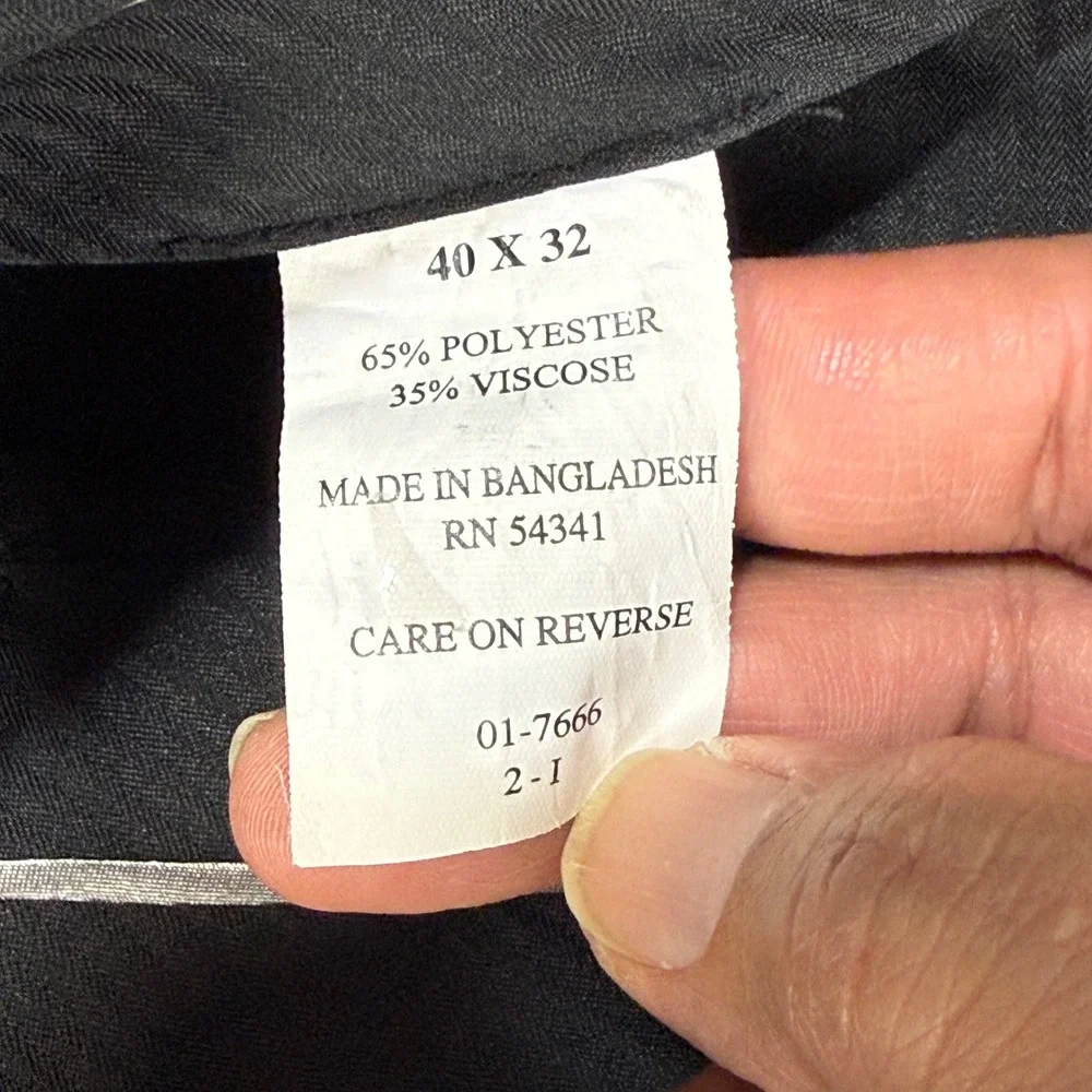 Louis Raphael Tailored Dress Pants Mens 40x32 Charcoal Gray‎